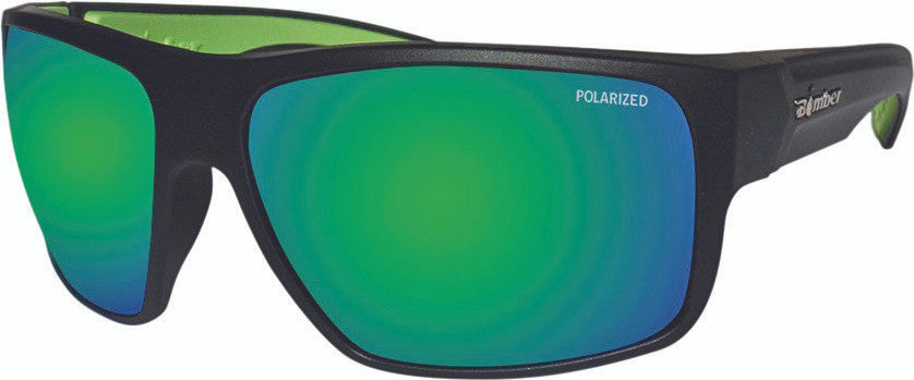 BOMBER - MA111-GM - MANA BOMB EYEWEAR MATTE BLACK W/ GREEN MIRROR POLARIZED LENS