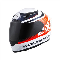 Scorpion 2017 EXO-R2000 Fortis Full Face Helmet - White/Orange