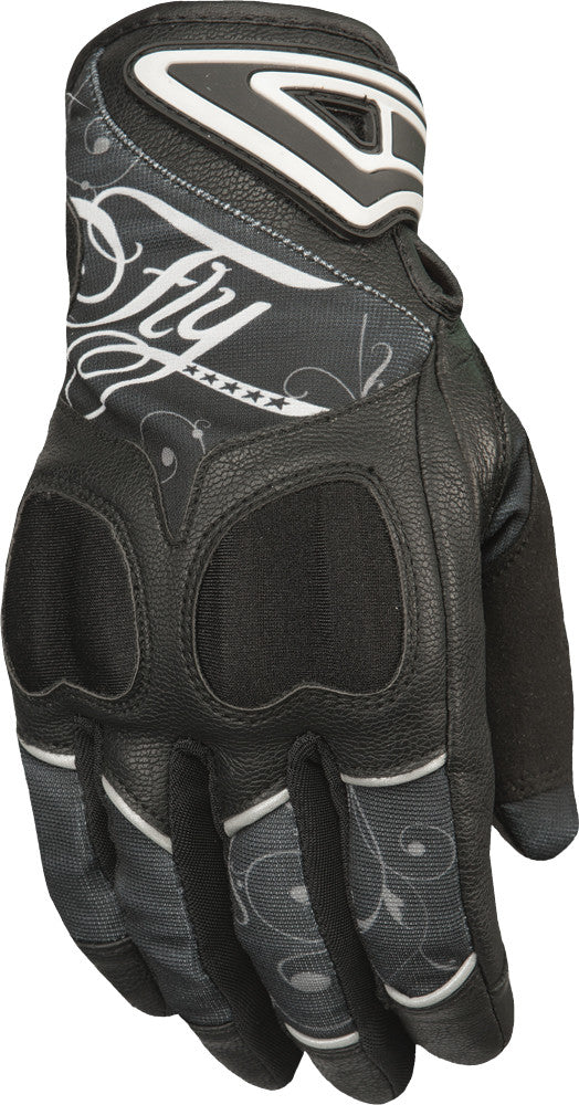 FLY Racing 2017 Womens Venus Gloves - Black/Grey