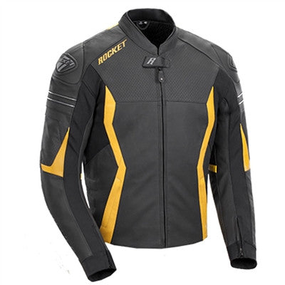 Joe Rocket GPX Leather Jacket - Black/Yellow