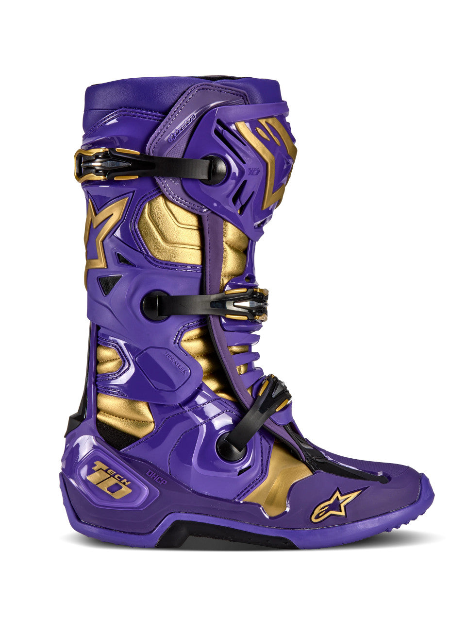 Alpinestars Tech 10 Champ LE Boots Ultraviolet/Gold/Black