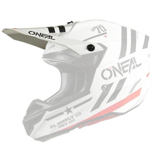 Oneal 5 Series Squadron Visor - White/Black