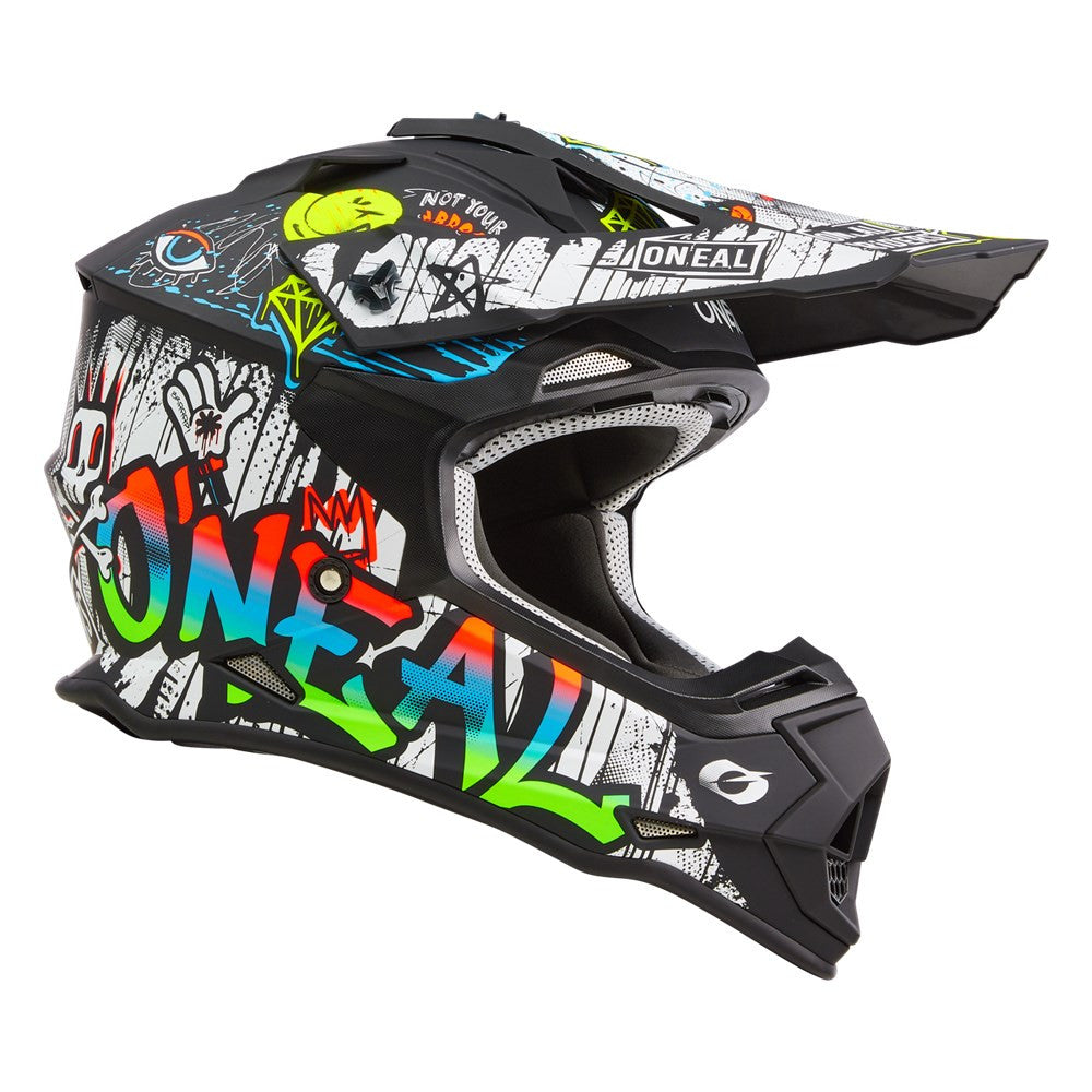 O'Neal 2024 2 Series Rancid Helmet and Goggle Combo Black/White