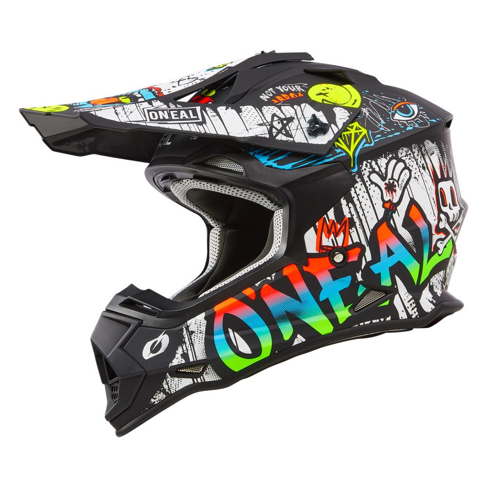 O'Neal 2024 2 Series Rancid Helmet and Goggle Combo Black/White
