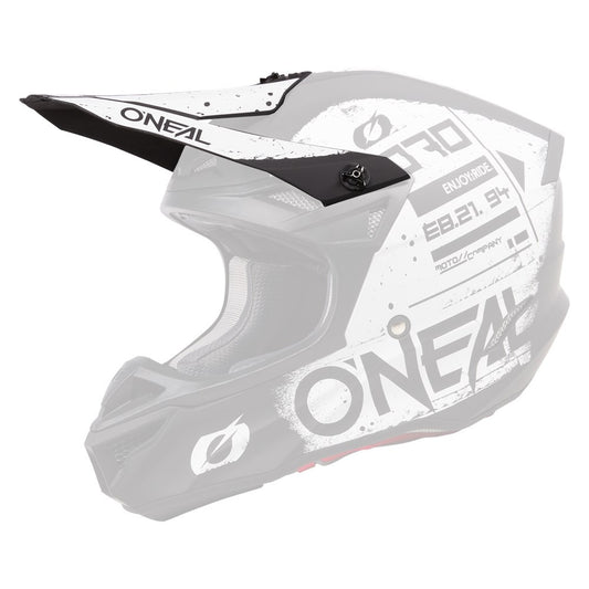 O'Neal 5 Series Scarz Replacement Visor - Black/White