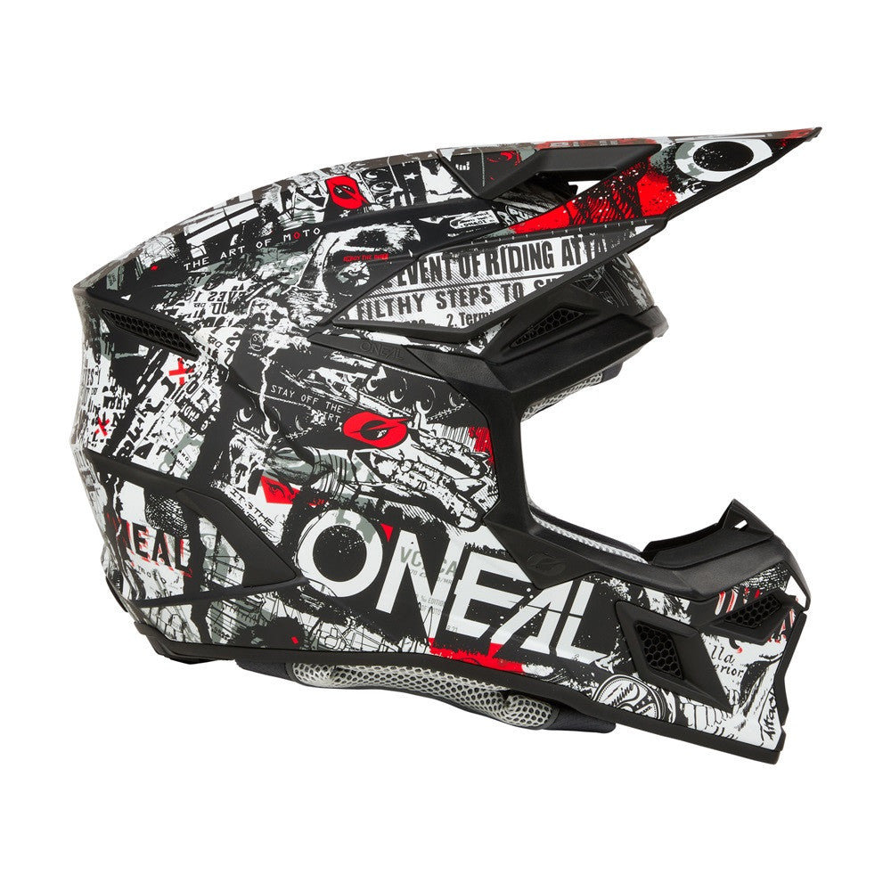 O'Neal 2025 3 Series Attack Helmet Black/White