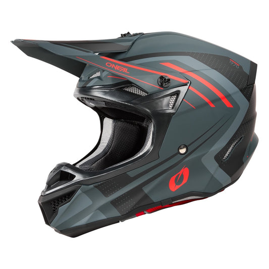 O'Neal 2025 5 Series Spike Helmet Gray/Red