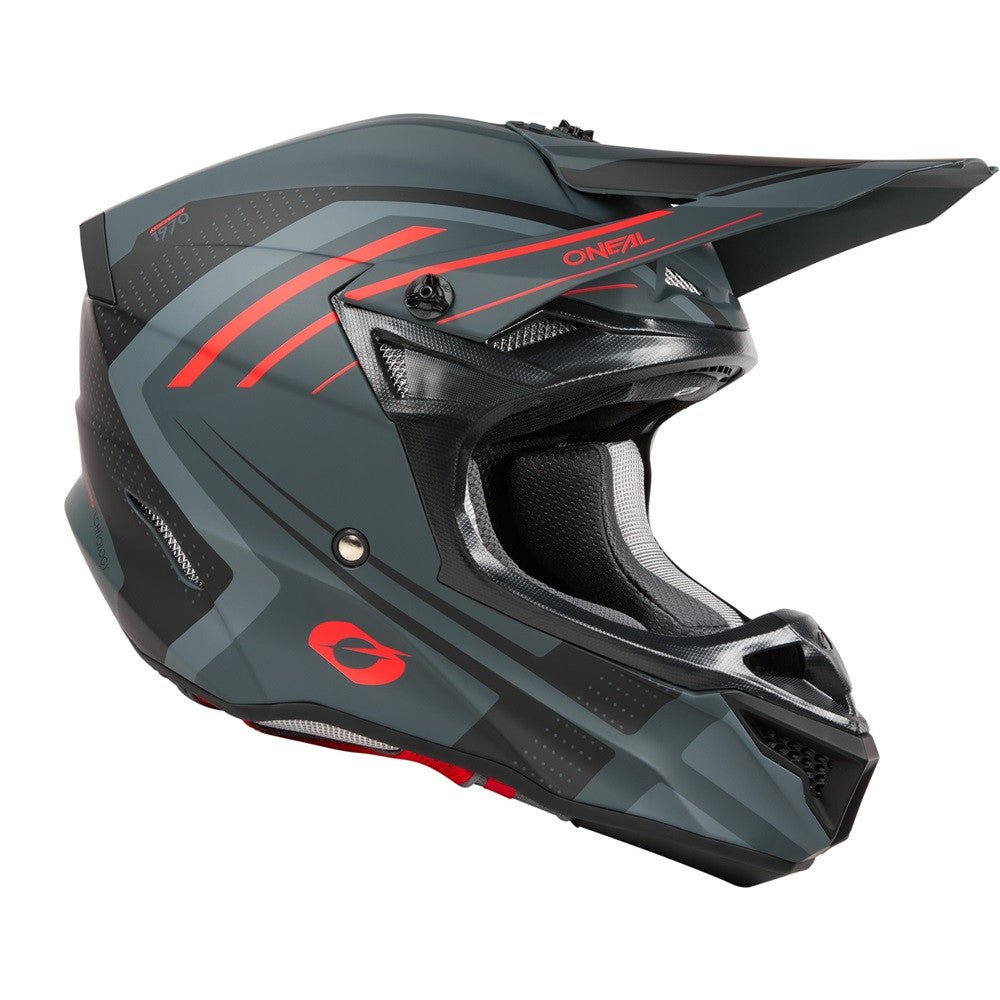 O'Neal 2025 5 Series Spike Helmet Gray/Red