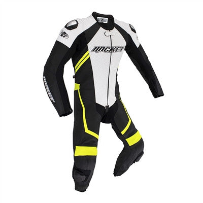 Joe Rocket Speedmaster 7.0 1-Piece Leather Racing Suit - Black/White