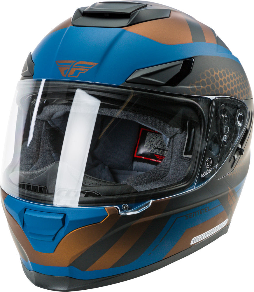FLY Racing 2017 Mesh Graphic Sentinel Full Face Helmet - Teal/Copper
