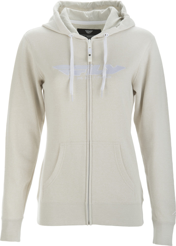 FLY Racing Womens Corp Zip Up Hoody - Ivory