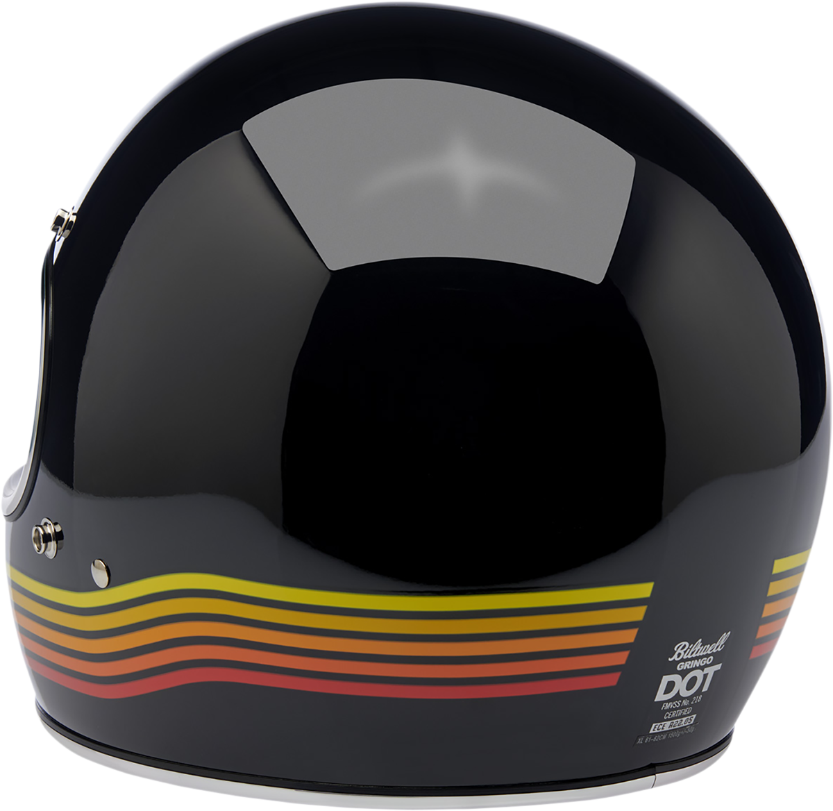 Biltwell Gringo Full Face Helmet Gloss Black Spectrum