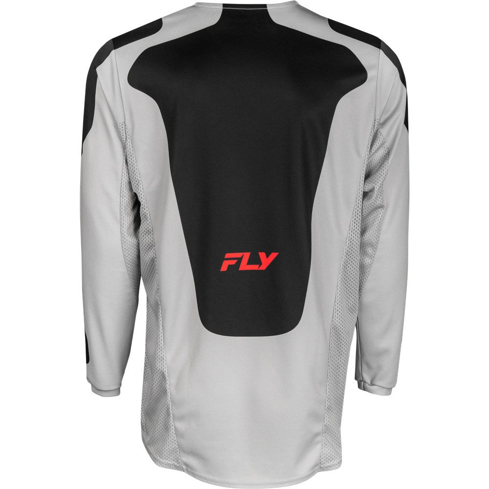 FLY Racing 2025 Kinetic Sym Jersey Pant Combo Light Grey/Red/Black