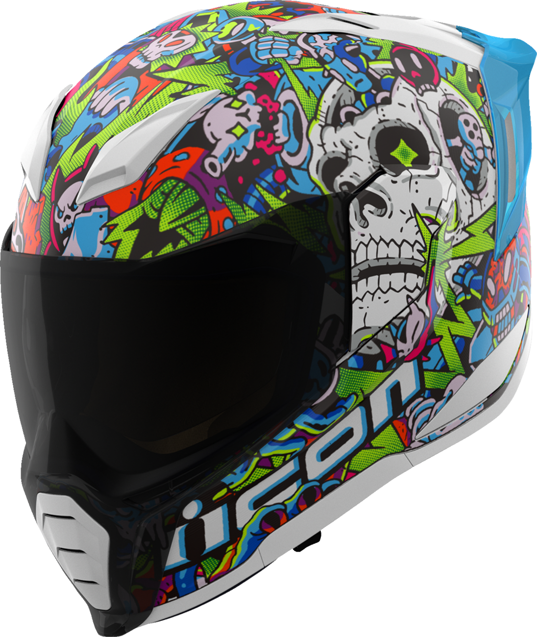 ICON Ultraflite MIPS Helmet Doodle 3 Blue