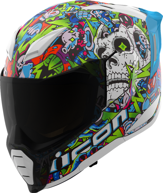ICON Ultraflite MIPS Helmet Doodle 3 Blue