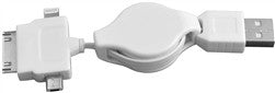 Antigravity Batteries USB 3 Into 1 Plug Retractable Cord