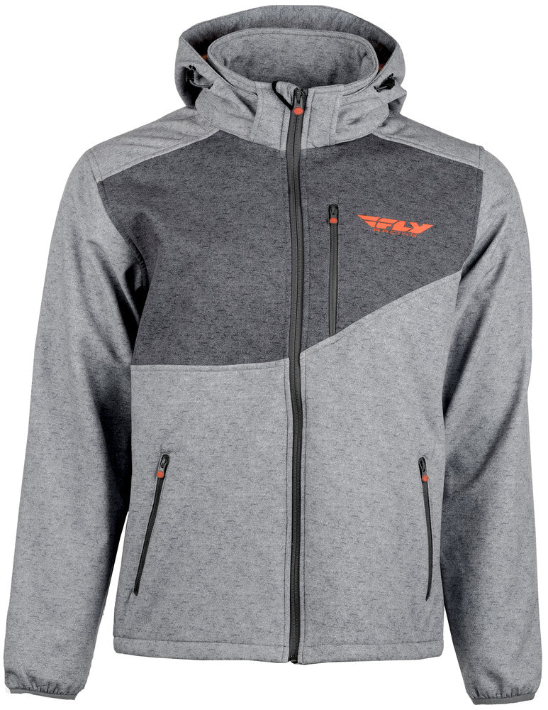 FLY Racing Checkpoint Jacket - Heather Grey/Orange