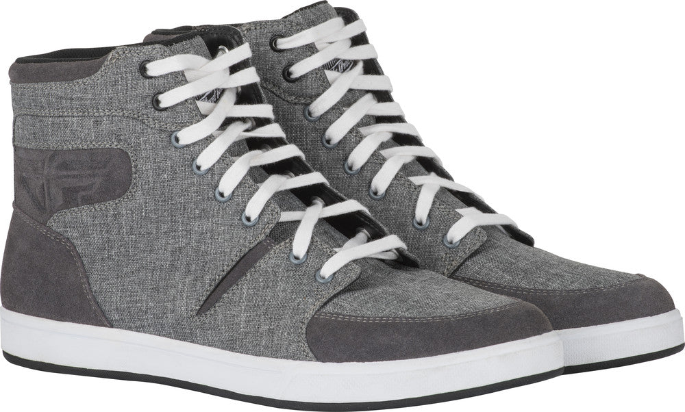 FLY Racing 2019 M16 Canvas Riding Shoes - Grey/Blue