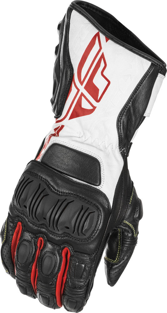 FLY Racing 2019 FL-2 Motorcycle Long Gauntlet Gloves - Black/White/Red