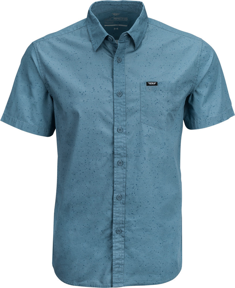 FLY Racing Button Up Shirt - Indigo Blue