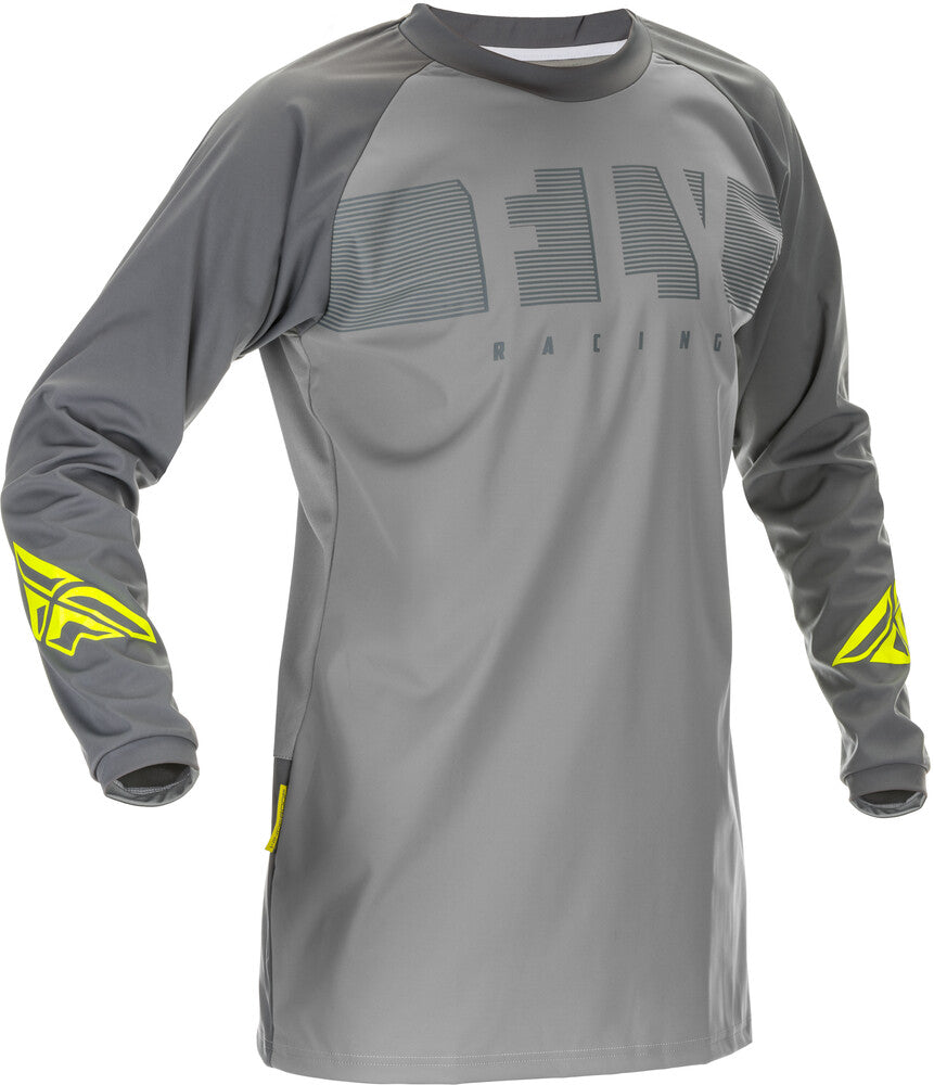 FLY Racing 2020 Fly Windproof Jersey - Grey/Hi-Vis