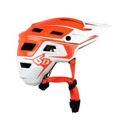 6D 2017 ATB-1T EVO Trail Bicycle Helmet - Orange/White