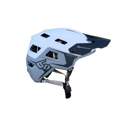 6D ATB-1T Evo Bicycle Helmet - Matte Grey/White