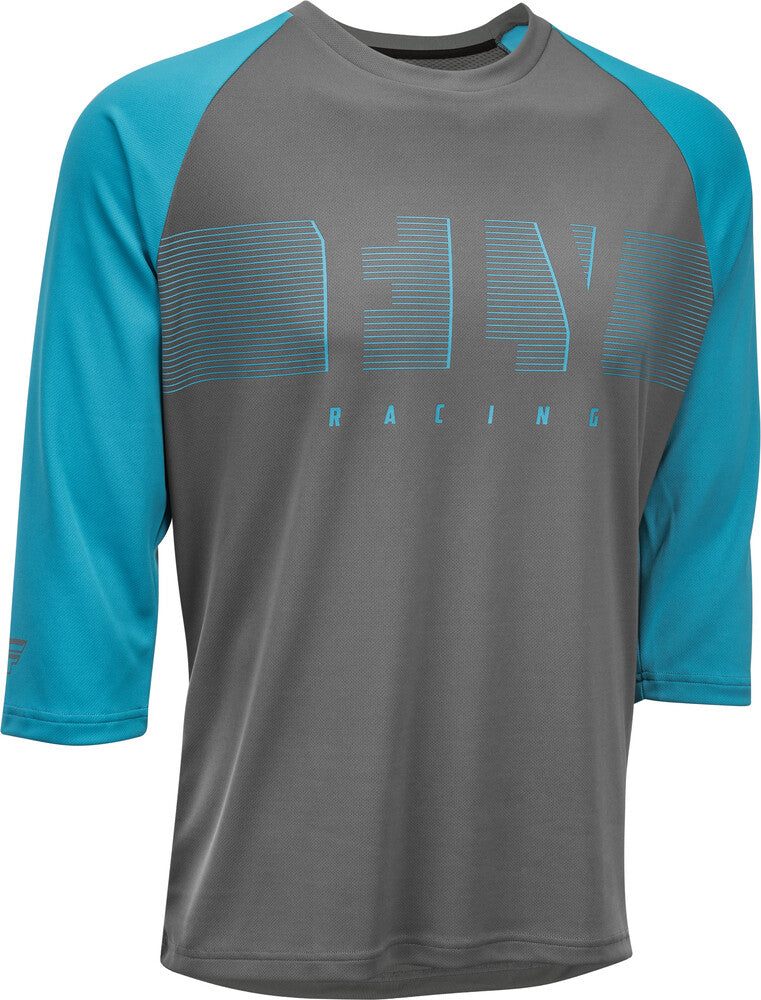 FLY Racing 2020 Ripa 3/4 Sleeve Bicycle Jersey - Blue/Charcoal