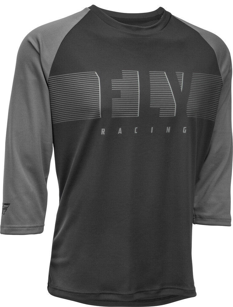 FLY Racing 2020 Ripa 3/4 Sleeve Bicycle Jersey - Black/Charcoal