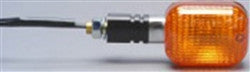 K&S W/Amber Lens Universal Signal Lights - Chrome