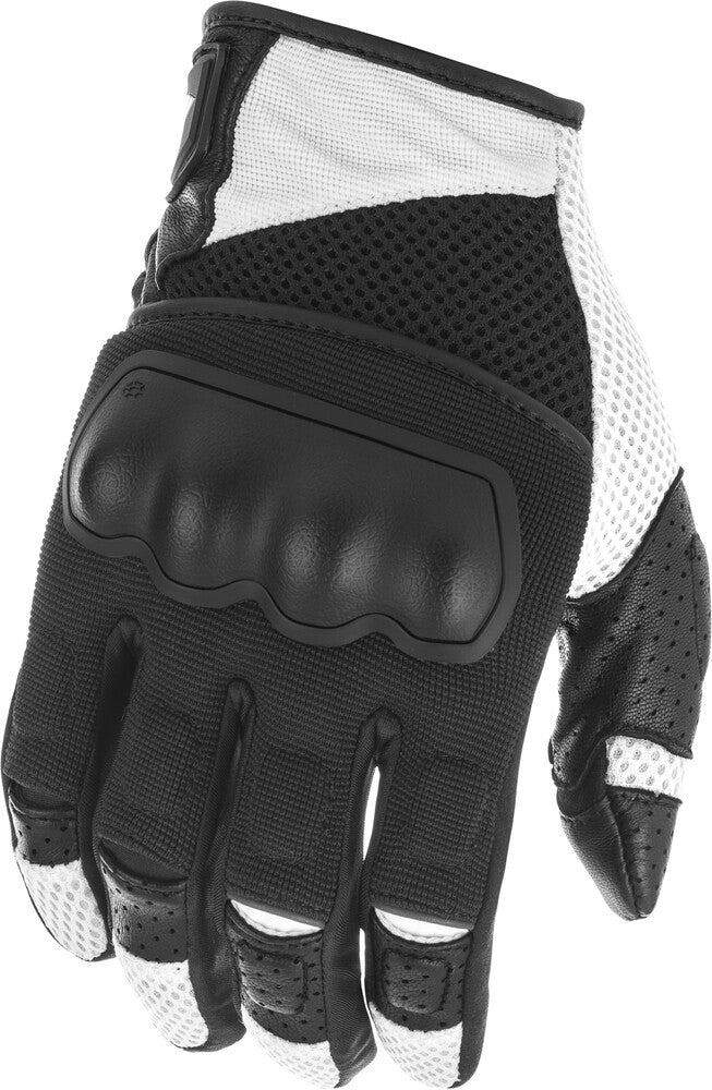 FLY Racing Coolpro Force Mesh Gloves - Black/White
