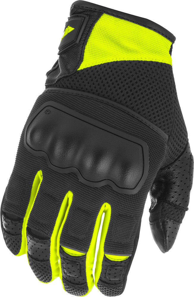 FLY Racing Coolpro Force Mesh Gloves - Black/Hi-Vis