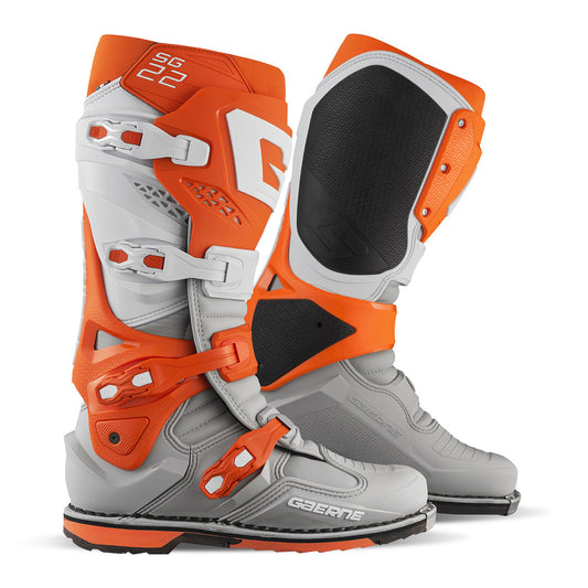 Gaerne SG22 Offroad Boots Orange/White/Grey