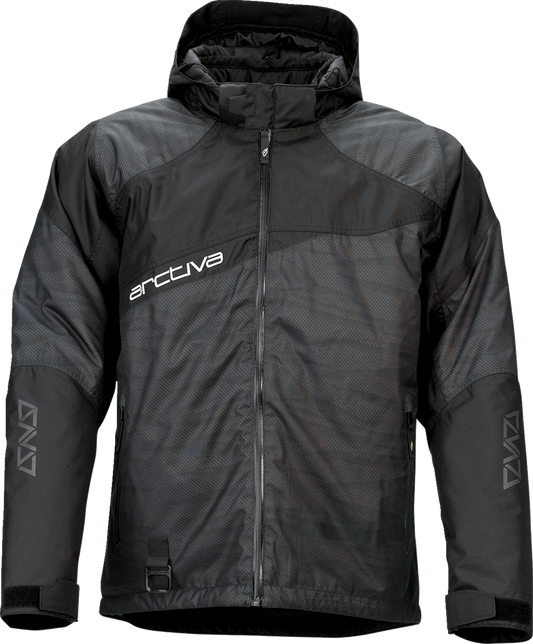 Arctiva Pivot 5 Insulated Hooded Snow Jacket - Black/Camo