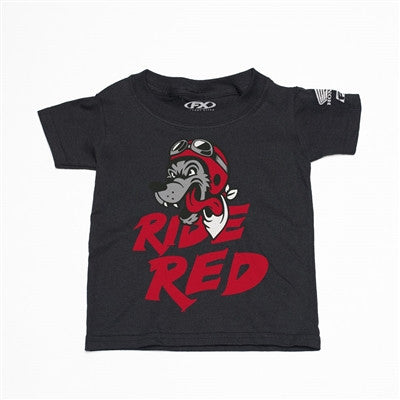 Factory Effex Toddler Honda Ride Red Wolf T-Shirt - Black