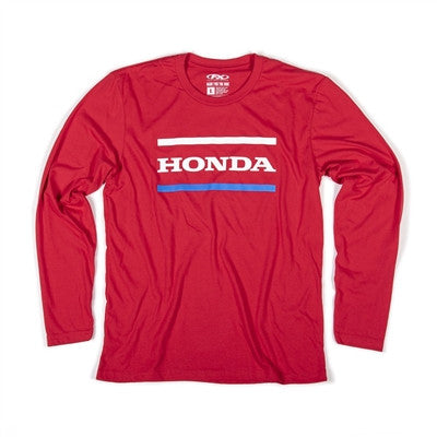 Factory Effex Honda Stripes Long Sleeve T-Shirt - Red