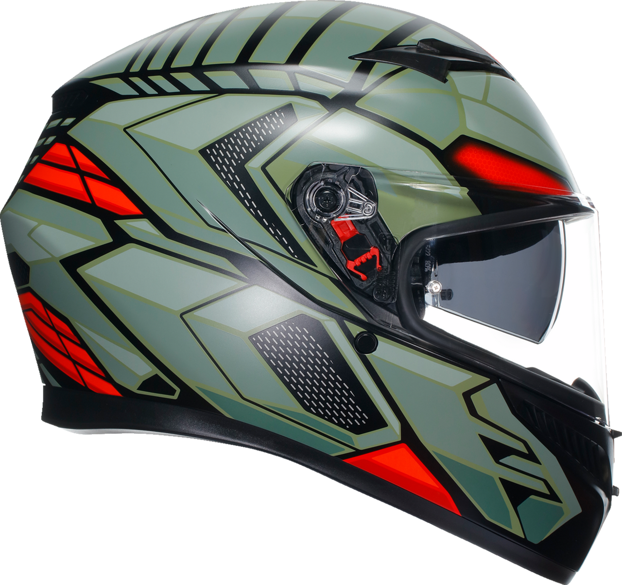 AGV K3 Helmet Decept Matte Black/Green/Red