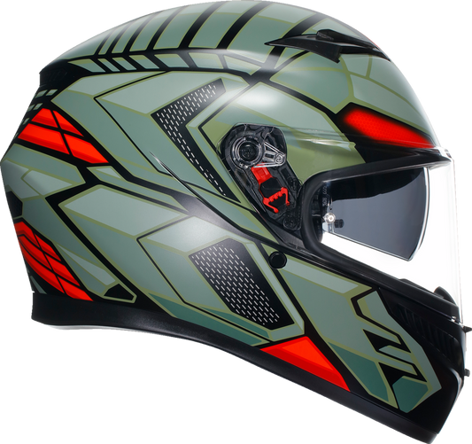 AGV K3 Helmet Decept Matte Black/Green/Red