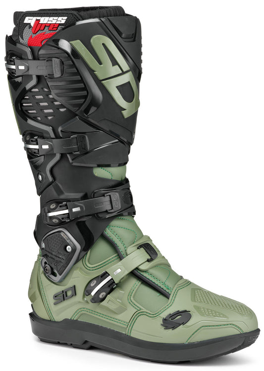 Sidi Crossfire 3 SRS Offroad Boots Army Black