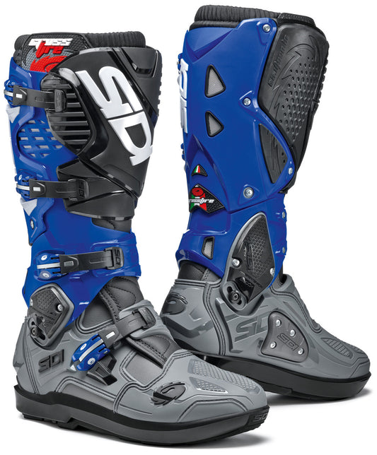 Sidi Crossfire 3 SRS Offroad Boots Grey/Blue/Black