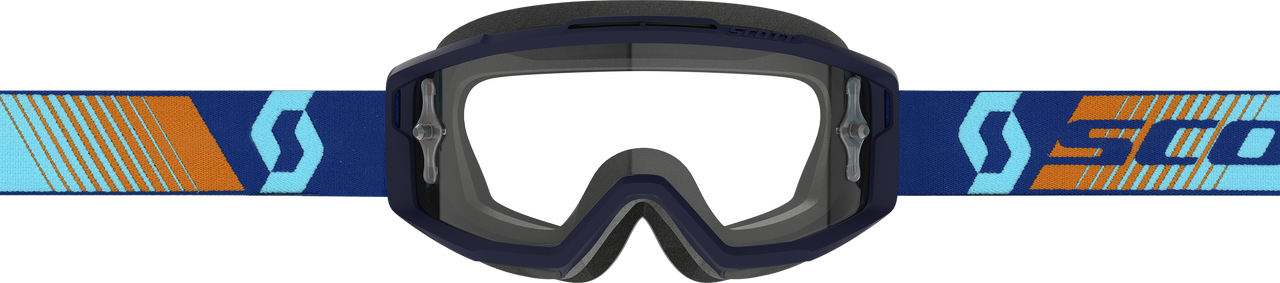 SCOTT - 285537-7436113 - SPLIT OTG GOGGLE ROYAL BLUE ORANGE CLEAR WORKS