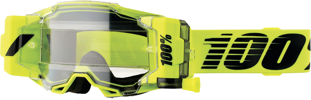 100% - 50006-00002 - ARMEGA FORECAST GOGGLE NUCLEAR CITRUS CLEAR LENS