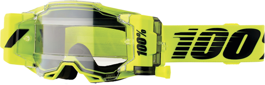 100% - 50006-00002 - ARMEGA FORECAST GOGGLE NUCLEAR CITRUS CLEAR LENS