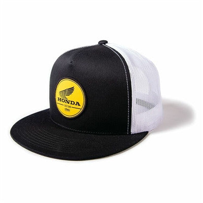 Factory Effex Honda Gold Label Snapback Trucker Hat - Black/White