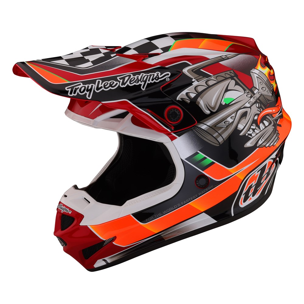 Troy Lee Designs 2023 SE4 Polyacrylite MIPS Helmet - Carb