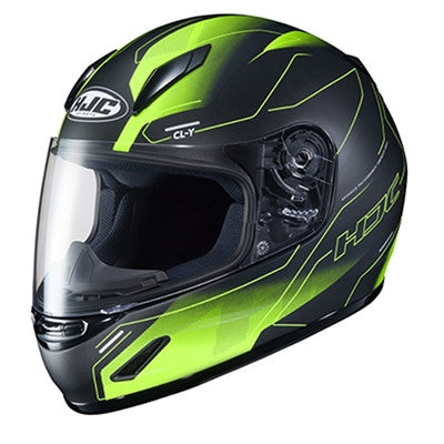 HJC Youth CL-Y Taze MC-3HSF Full Face Helmet - HI-Viz