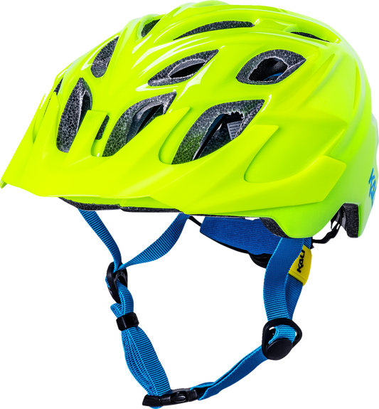 Kali Youth Chakra Solid Bicycle Helmet Gloss Neon Yellow