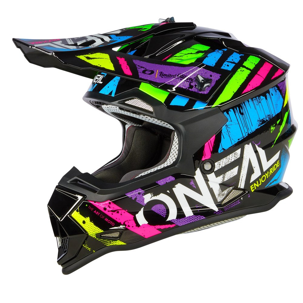 Oneal 2025 Youth 2 Series Glitch V.23 Offroad Helmet