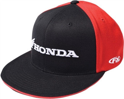 Factory Effex Honda Horizontal Flexfit Hat - Black/Red