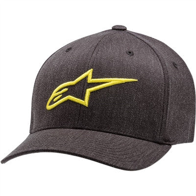 Alpinestars Ageless Curve Flexfit Hat - Charcoal/Yellow